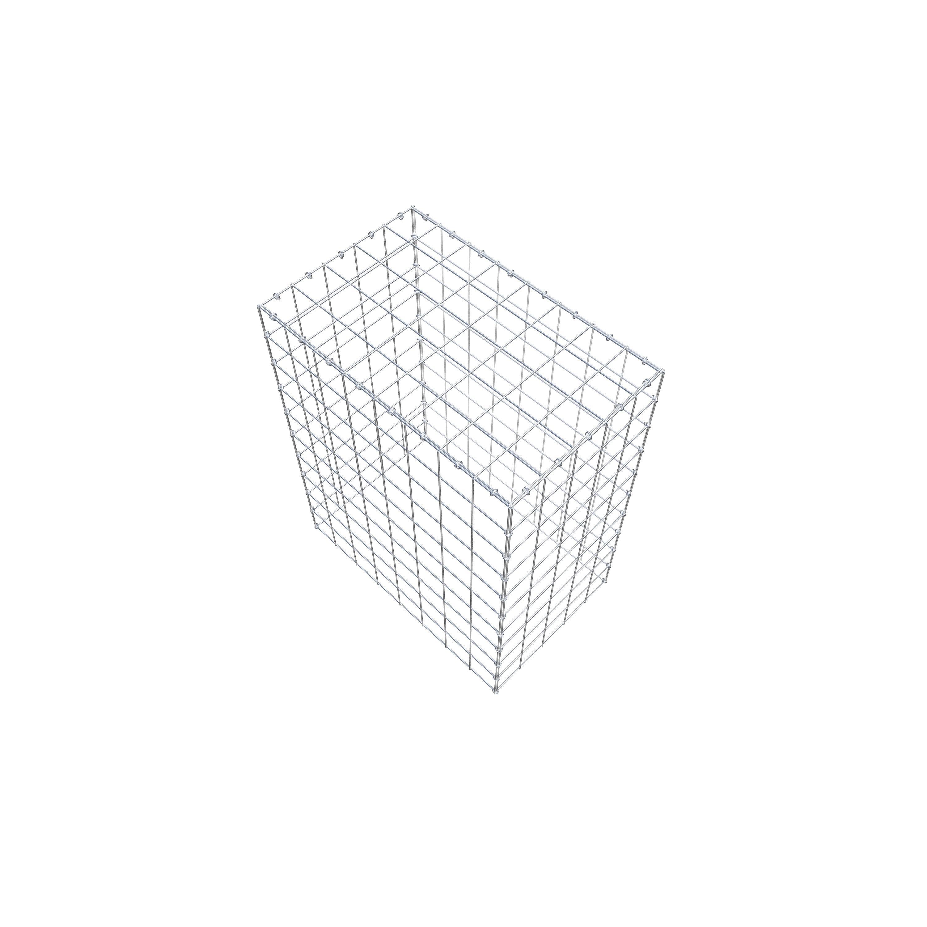 Mounted gabion type 3 100 cm x 80 cm x 50 cm (L x H x D), mesh size 10 cm x 10 cm, C-ring