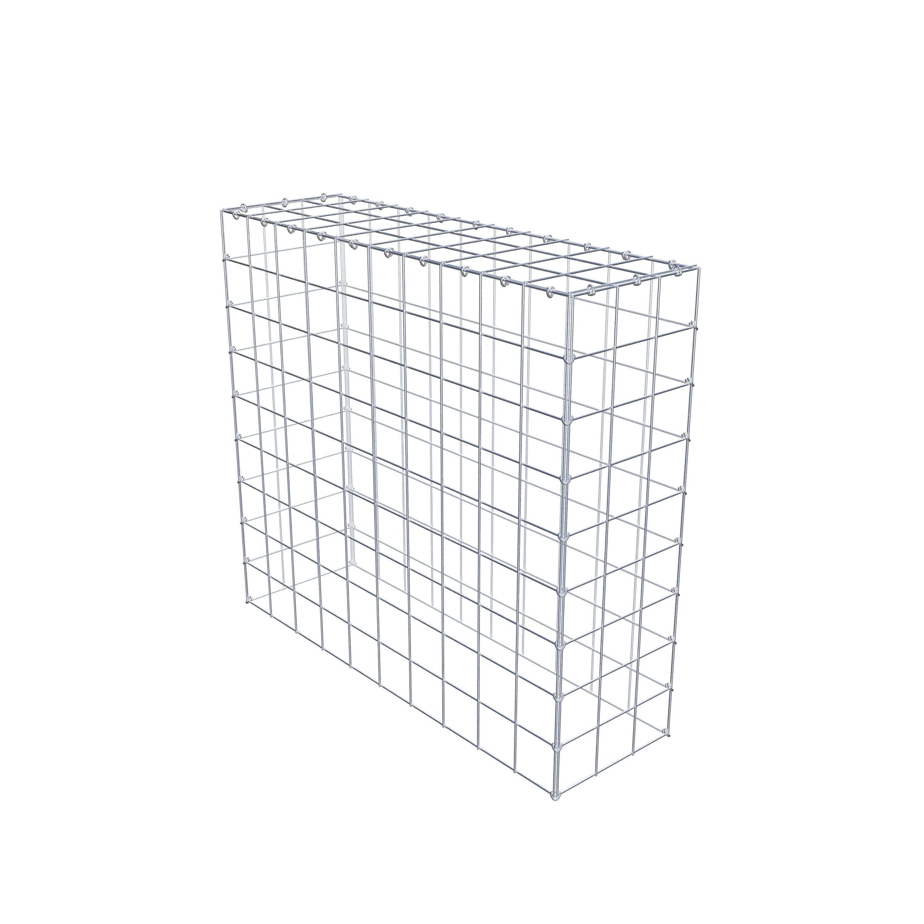 Gabião Tipo 3 100 cm x 90 cm x 30 cm (C x A x P), malhagem 10 cm x 10 cm, anel C