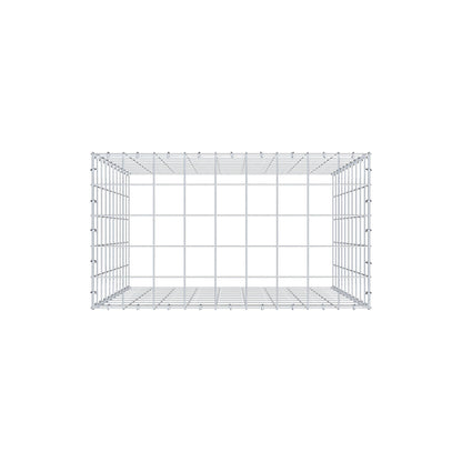 Gavión complementario de tipo 3 100 cm x 90 cm x 50 cm (L x A x P), malla 10 cm x 10 cm, anillo en C