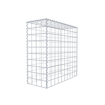 Opvokset gabion type 3 100 cm x 100 cm x 40 cm (L x H x D), maskestørrelse 10 cm x 10 cm, spiral