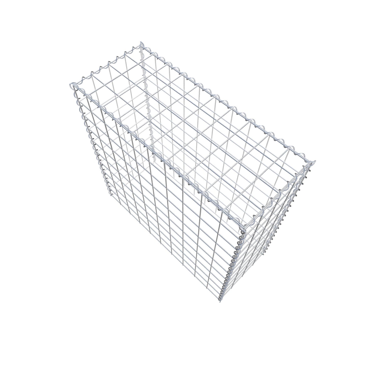 Opvokset gabion type 3 100 cm x 100 cm x 40 cm (L x H x D), maskestørrelse 10 cm x 10 cm, spiral