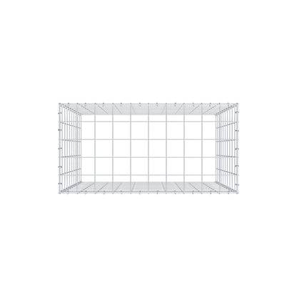 Mounted gabion type 3 100 cm x 100 cm x 50 cm (L x H x D), mesh size 10 cm x 10 cm, C-ring