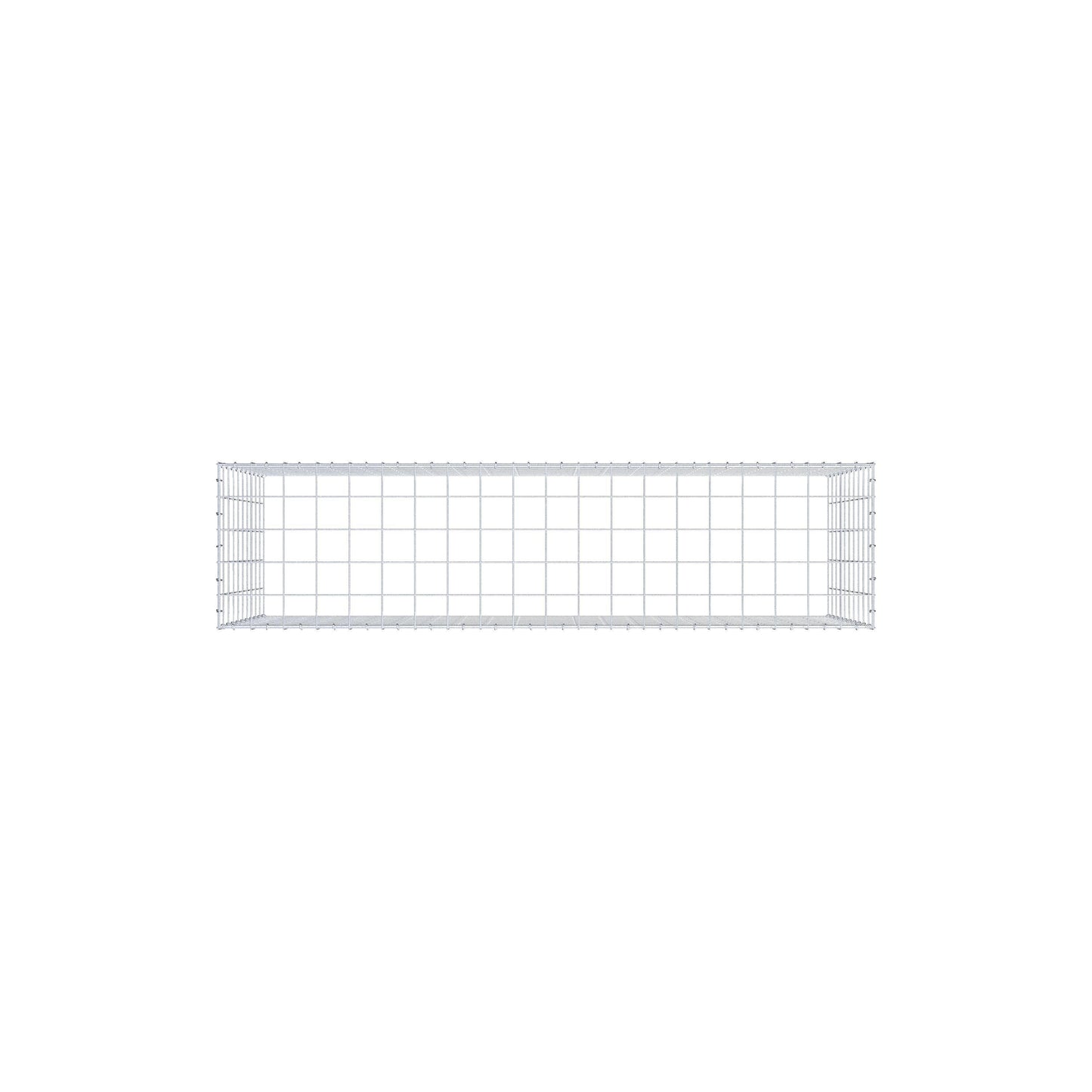 Monteret gabion type 3 200 cm x 100 cm x 50 cm (L x H x D), maskestørrelse 10 cm x 10 cm, C-ring