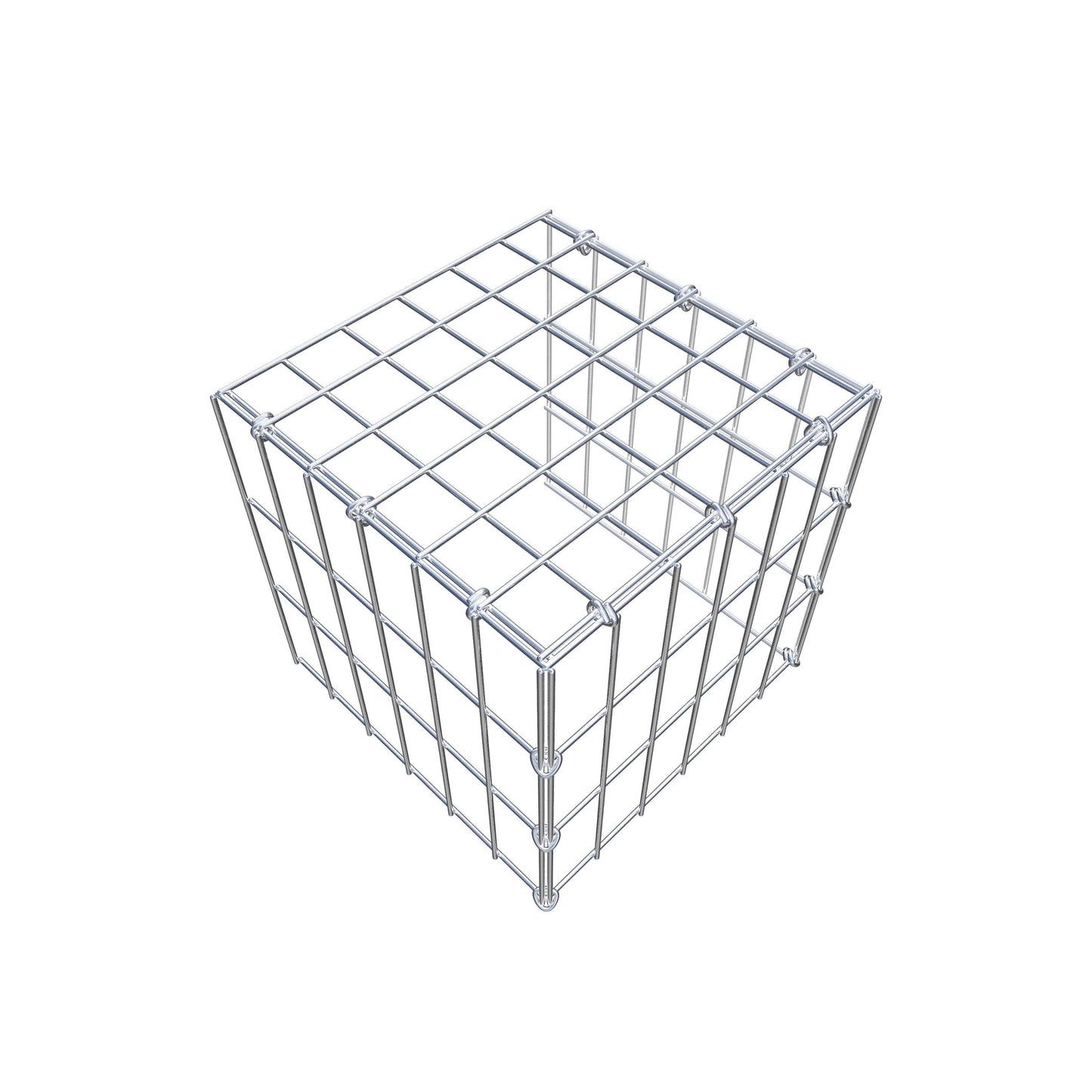 Gavión adicional tipo 4 30 cm x 30 cm x 30 cm (L x A x P), malla 5 cm x 10 cm, anillo en C