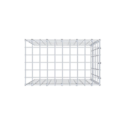 Gabbione aggiuntivo tipo 4 50 cm x 50 cm x 30 cm (L x H x P), maglia 5 cm x 10 cm, anello a C