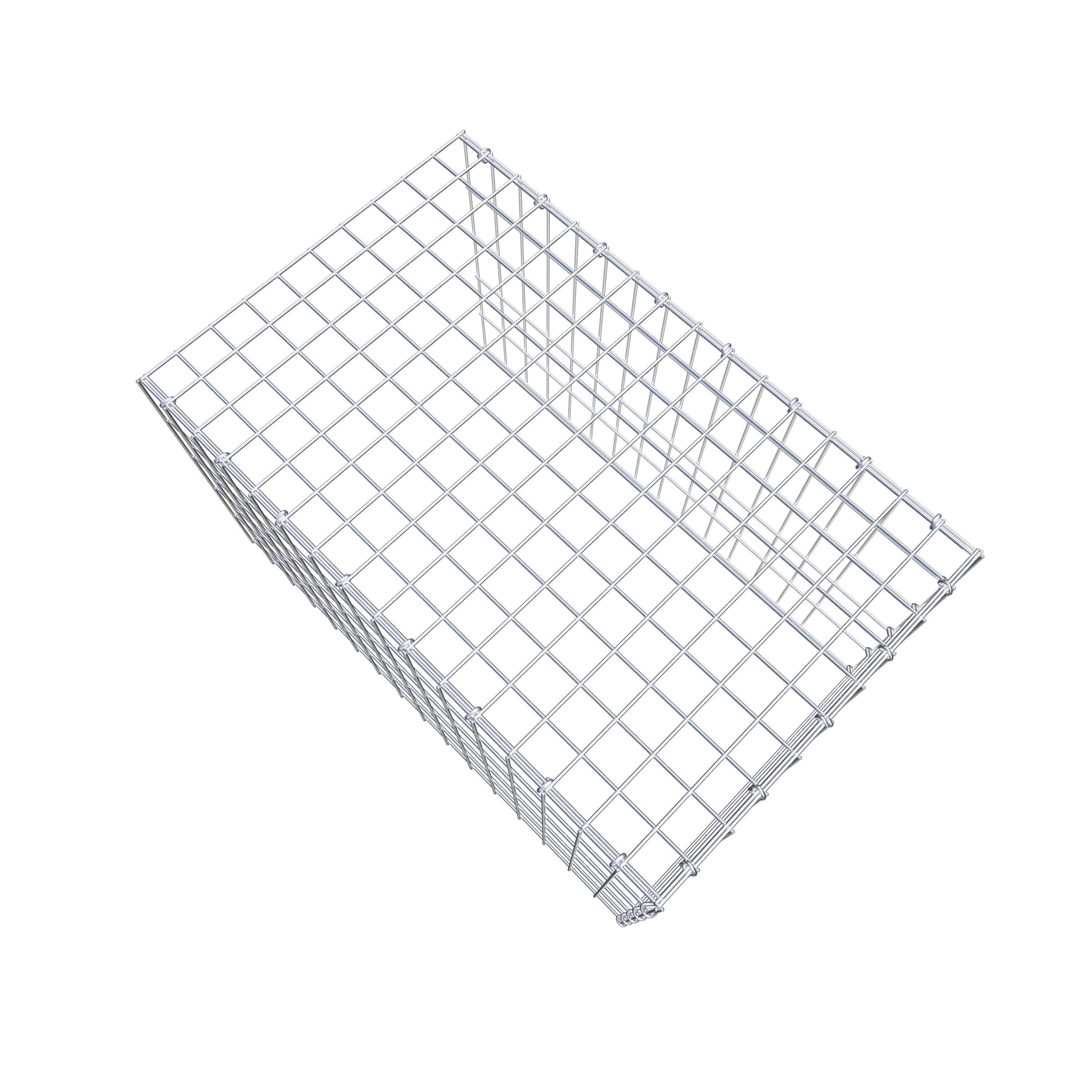 Anbaugabione Typ 4 80 cm x 50 cm x 50 cm (L x H x T), Maschenweite 5 cm x 10 cm, C-Ring