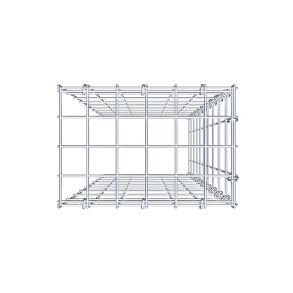 Gavión complementario de tipo 4 100 cm x 30 cm x 20 cm (L x A x P), malla 5 cm x 10 cm, anillo en C