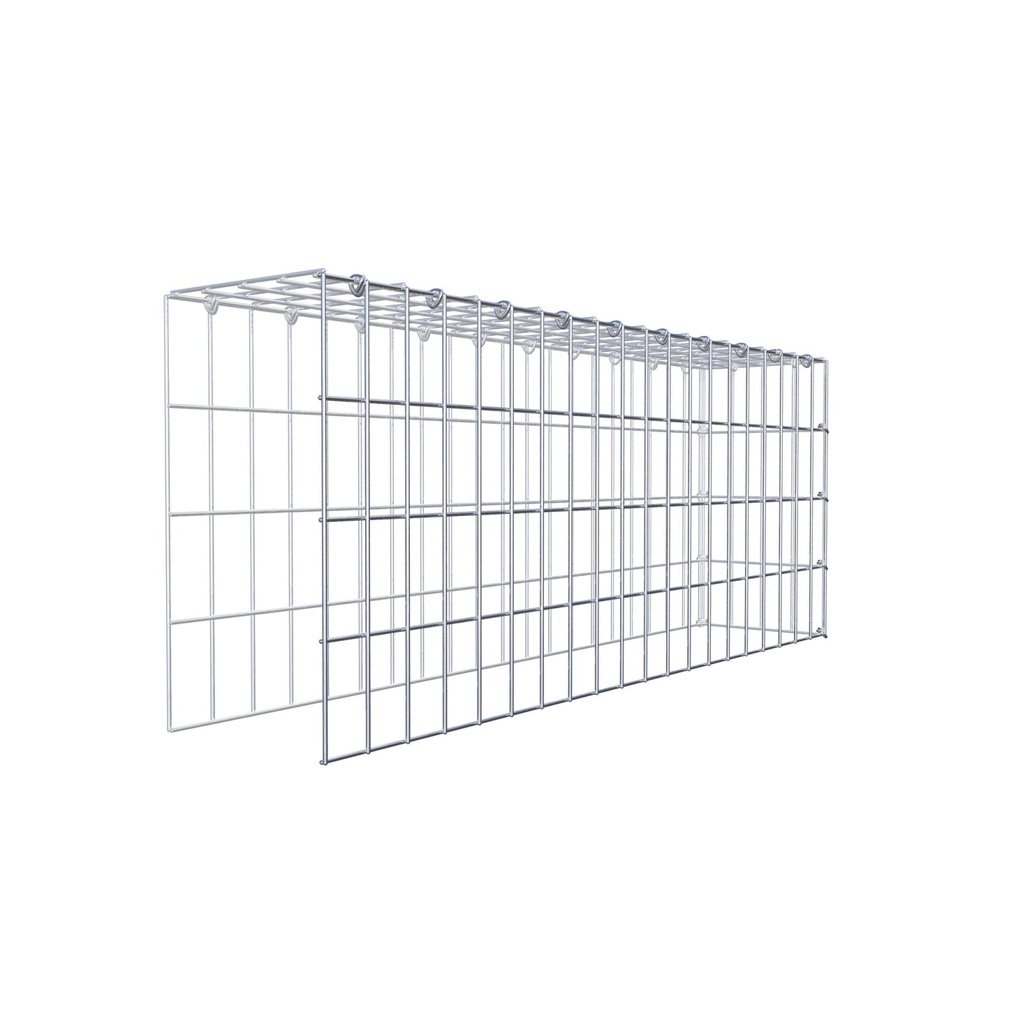 Gabião Tipo 4 100 cm x 40 cm x 20 cm (C x A x P), malhagem 5 cm x 10 cm, anel C