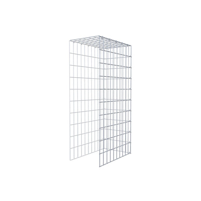 Monteret gabion type 4 100 cm x 50 cm x 30 cm (L x H x D), maskestørrelse 5 cm x 10 cm, C-ring