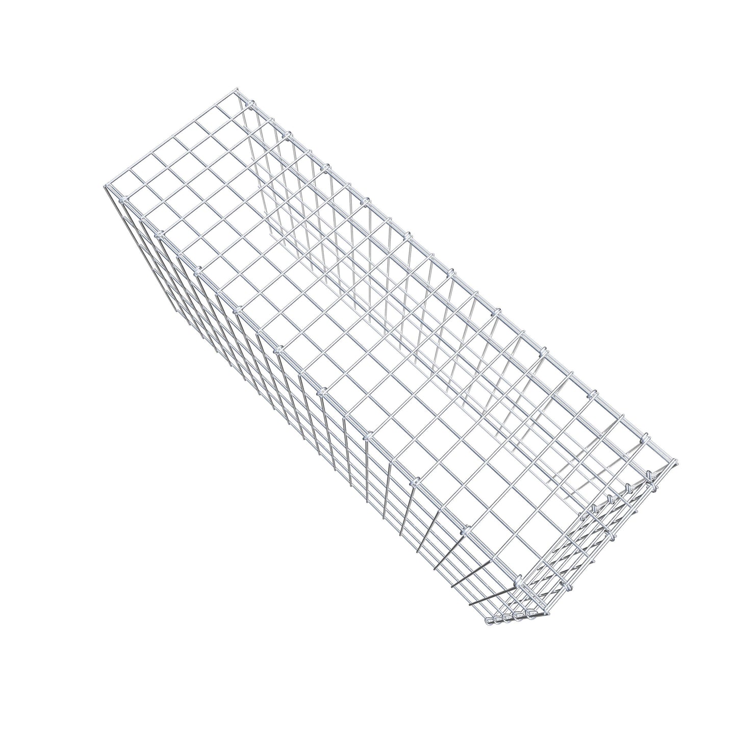 Monteret gabion type 4 100 cm x 50 cm x 30 cm (L x H x D), maskestørrelse 5 cm x 10 cm, C-ring