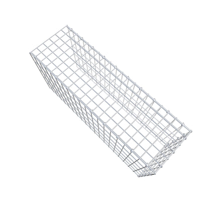 Monteret gabion type 4 100 cm x 50 cm x 30 cm (L x H x D), maskestørrelse 5 cm x 10 cm, C-ring