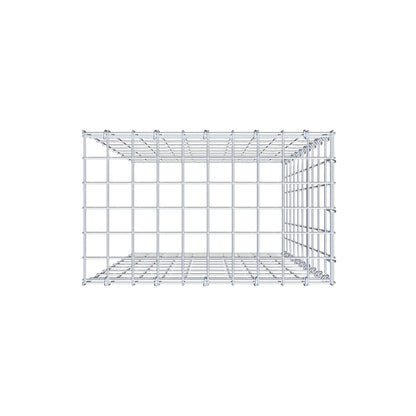 Monteret gabion type 4 100 cm x 50 cm x 30 cm (L x H x D), maskestørrelse 5 cm x 10 cm, C-ring