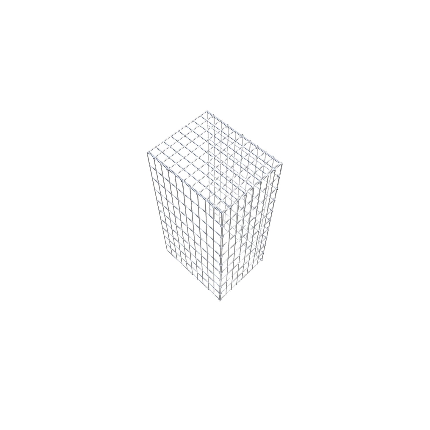 Monteret gabion type 4 100 cm x 50 cm x 40 cm (L x H x D), maskestørrelse 5 cm x 10 cm, C-ring