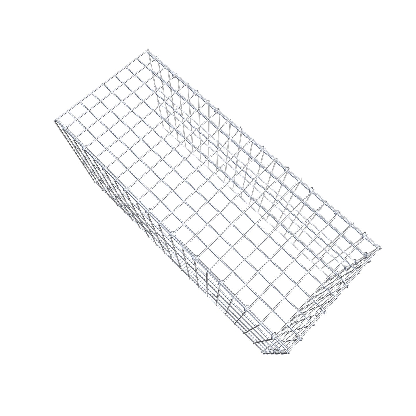 Monteret gabion type 4 100 cm x 50 cm x 40 cm (L x H x D), maskestørrelse 5 cm x 10 cm, C-ring