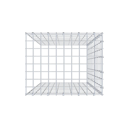Monteret gabion type 4 100 cm x 50 cm x 40 cm (L x H x D), maskestørrelse 5 cm x 10 cm, C-ring