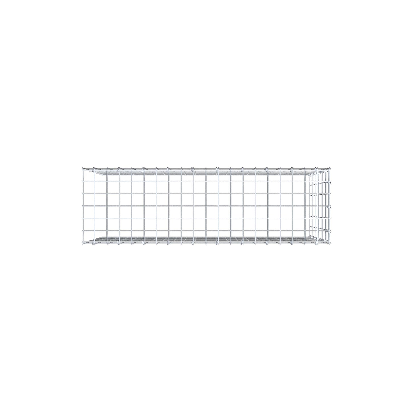 Mounted gabion type 4 100 cm x 60 cm x 30 cm (L x H x D), mesh size 5 cm x 10 cm, C-ring