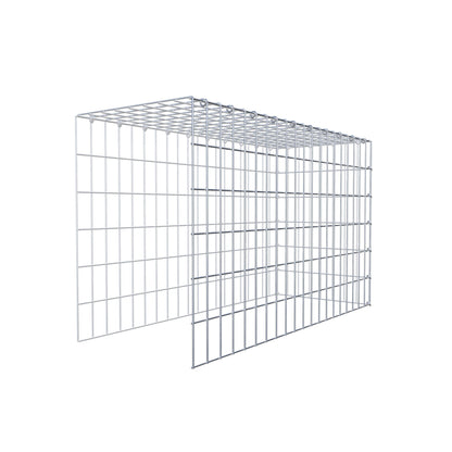 Gavión complementario de tipo 4 100 cm x 60 cm x 40 cm (L x A x P), malla 5 cm x 10 cm, anillo en C