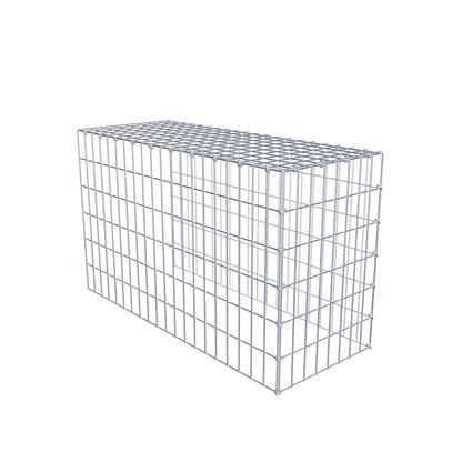 Gavión complementario de tipo 4 100 cm x 60 cm x 40 cm (L x A x P), malla 5 cm x 10 cm, anillo en C