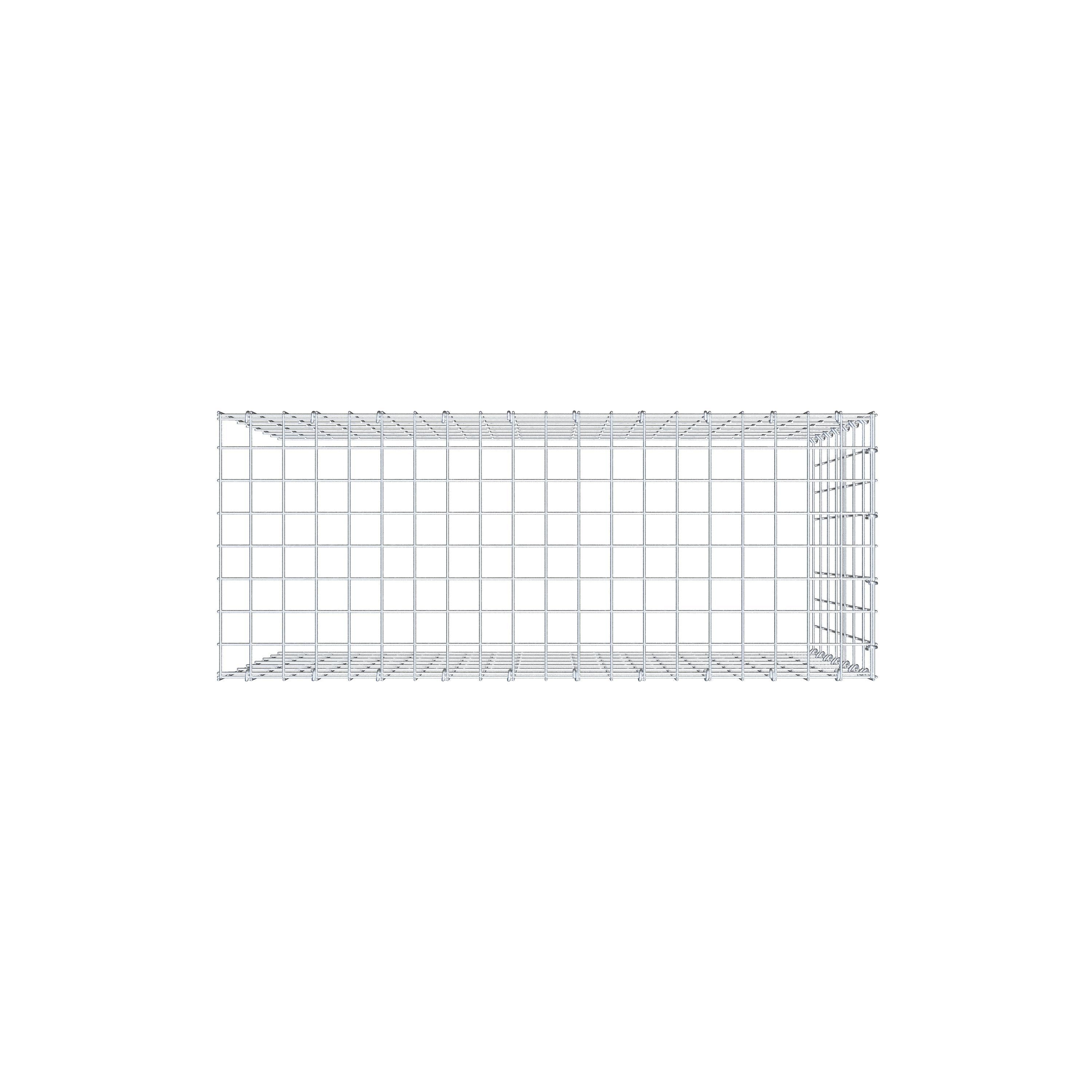 Pile aggiuntivo tipo 4 100 cm x 70 cm x 40 cm (L x H x P), maglia 5 cm x 10 cm, anello a C