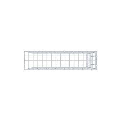 Monteret gabion type 4 100 cm x 80 cm x 20 cm (L x H x D), maskestørrelse 5 cm x 10 cm, C-ring