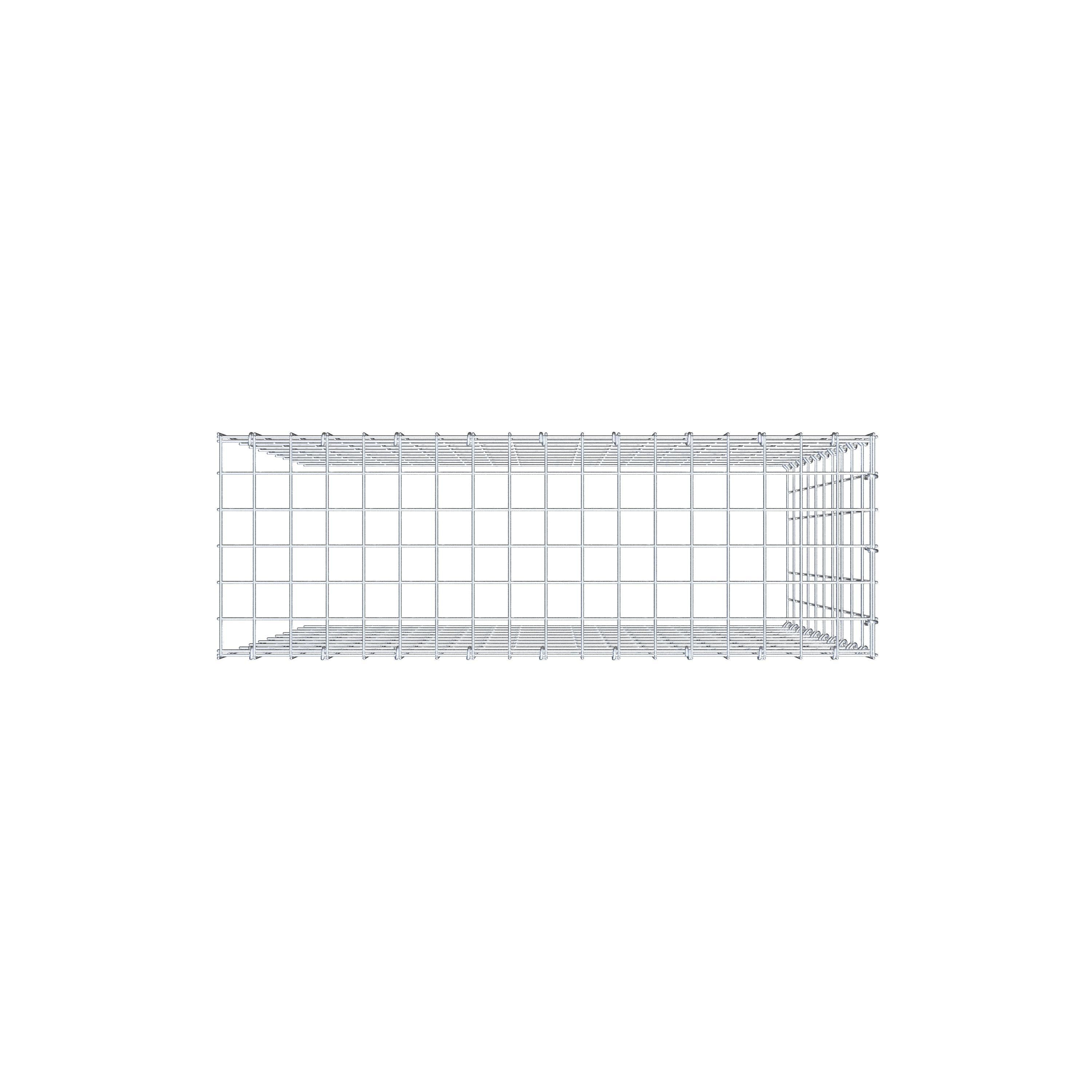 Monteret gabion type 4 100 cm x 90 cm x 30 cm (L x H x D), maskestørrelse 5 cm x 10 cm, C-ring