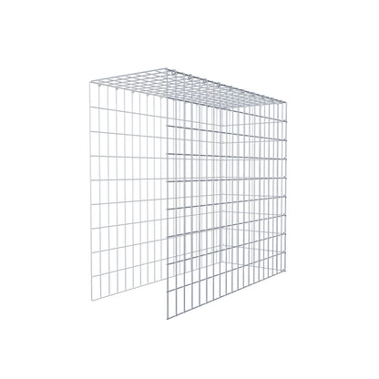 Mounted gabion type 4 100 cm x 90 cm x 40 cm (L x H x D), mesh size 5 cm x 10 cm, C-ring