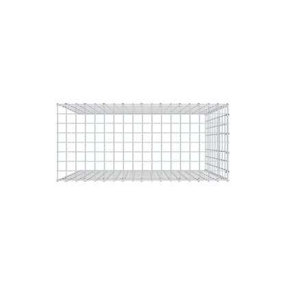 Mounted gabion type 4 100 cm x 90 cm x 40 cm (L x H x D), mesh size 5 cm x 10 cm, C-ring