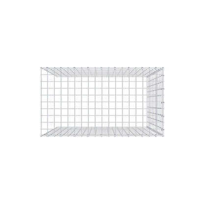Extra gabion typ 4 100 cm x 90 cm x 50 cm (L x H x D), maskstorlek 5 cm x 10 cm, C-ring