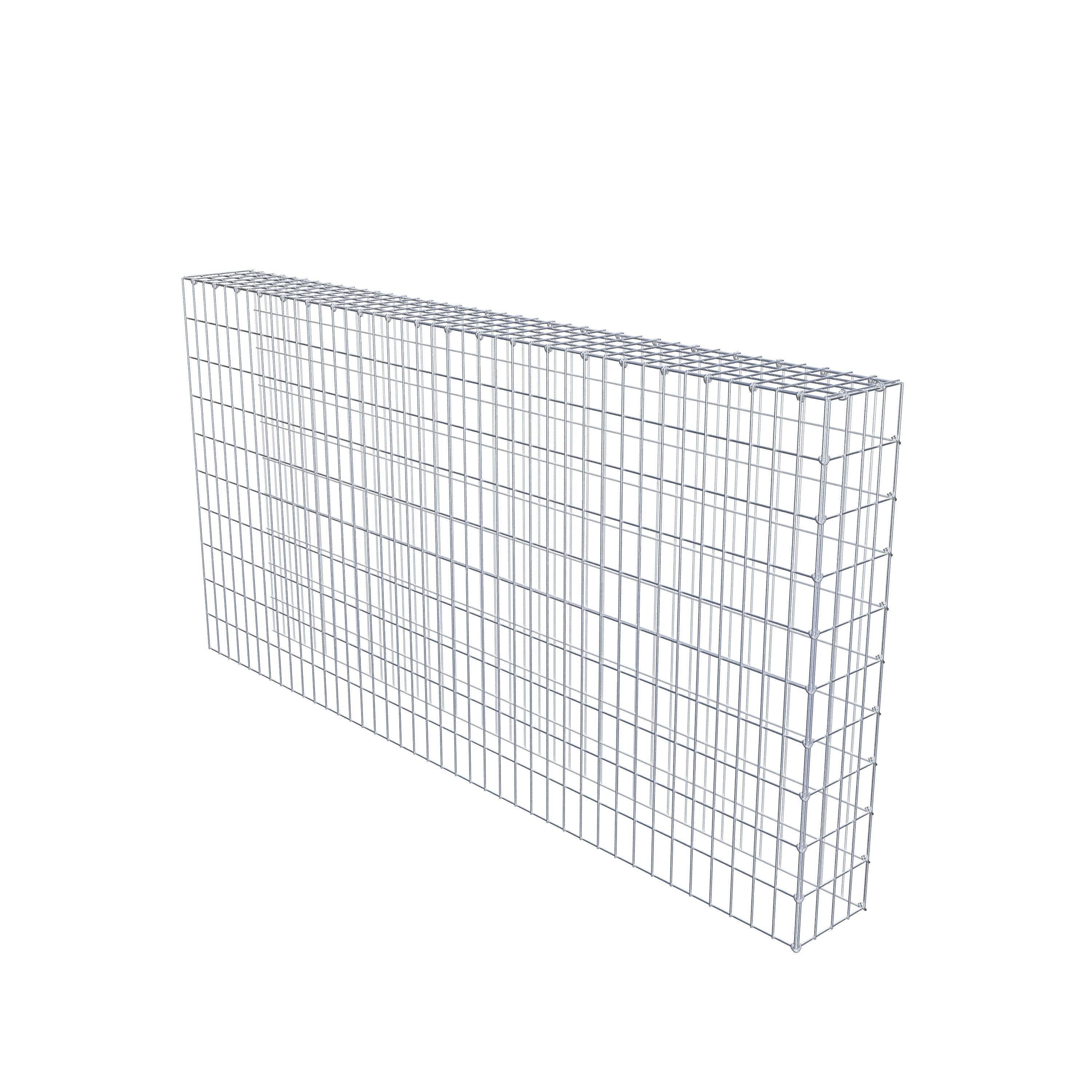 Mounted gabion type 4 200 cm x 100 cm x 20 cm (L x H x D), mesh size 5 cm x 10 cm, C-ring