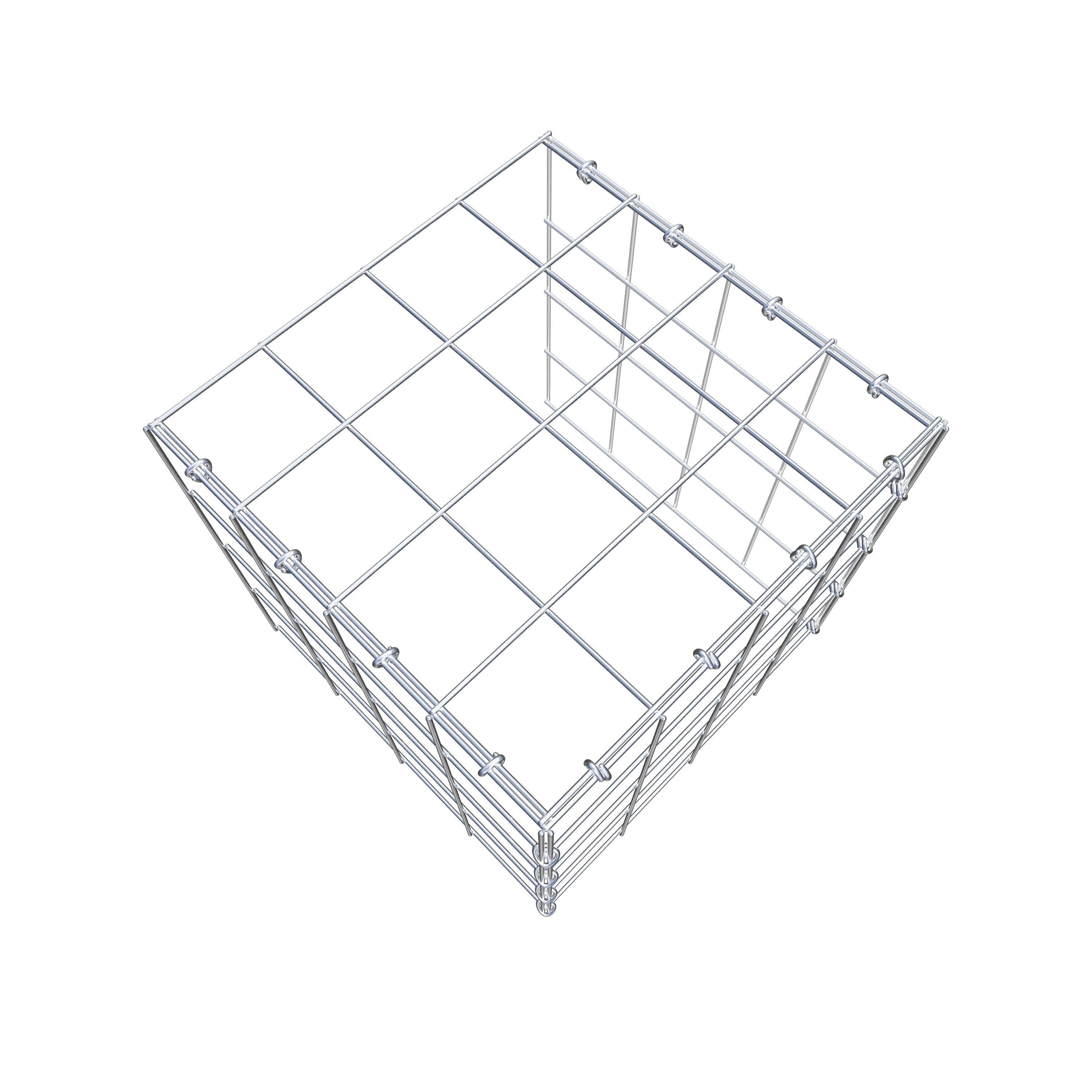 Anbaugabione Typ 4 40 cm x 40 cm x 40 cm (L x H x T), Maschenweite 10 cm x 10 cm, C-Ring