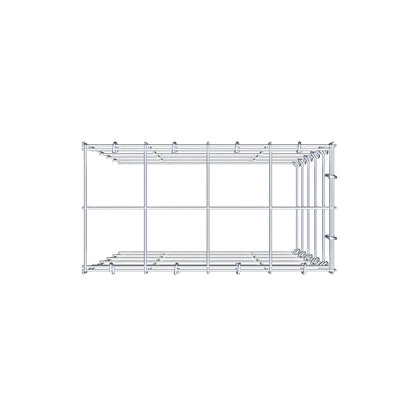 Anbaugabione Typ 4 50 cm x 40 cm x 20 cm (L x H x T), Maschenweite 10 cm x 10 cm, C-Ring