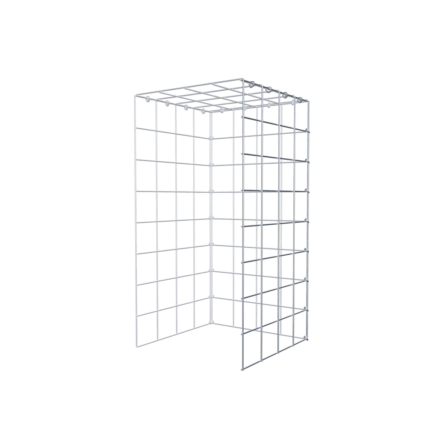 Pila adicional tipo 4 80 cm x 40 cm x 40 cm (L x A x P), malla 10 cm x 10 cm, anillo en C