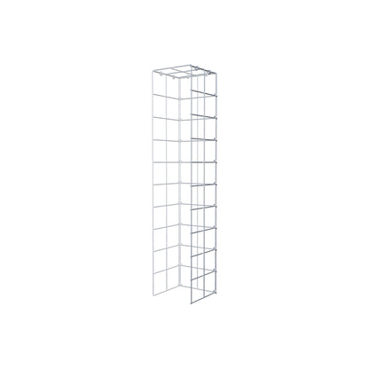Monteret gabion type 4 100 cm x 20 cm x 20 cm (L x H x D), maskestørrelse 10 cm x 10 cm, C-ring