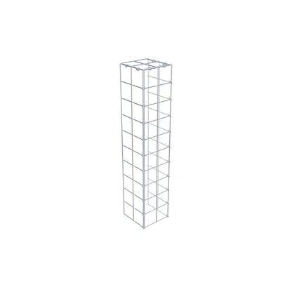 Monteret gabion type 4 100 cm x 20 cm x 20 cm (L x H x D), maskestørrelse 10 cm x 10 cm, C-ring