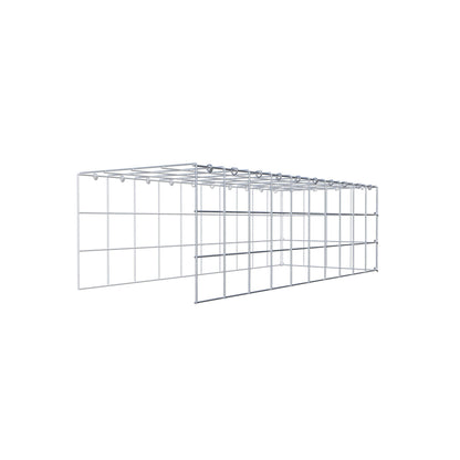 Anbaugabione Typ 4 100 cm x 30 cm x 40 cm (L x H x T), Maschenweite 10 cm x 10 cm, C-Ring