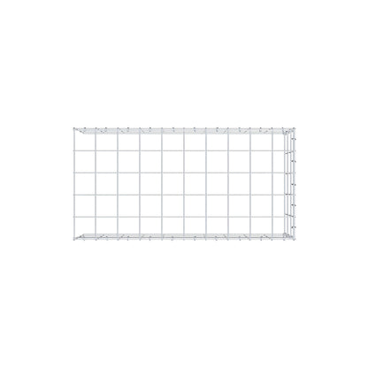 Type 4 oplegkorf 100 cm x 30 cm x 50 cm (L x H x D), maaswijdte 10 cm x 10 cm, C-ring