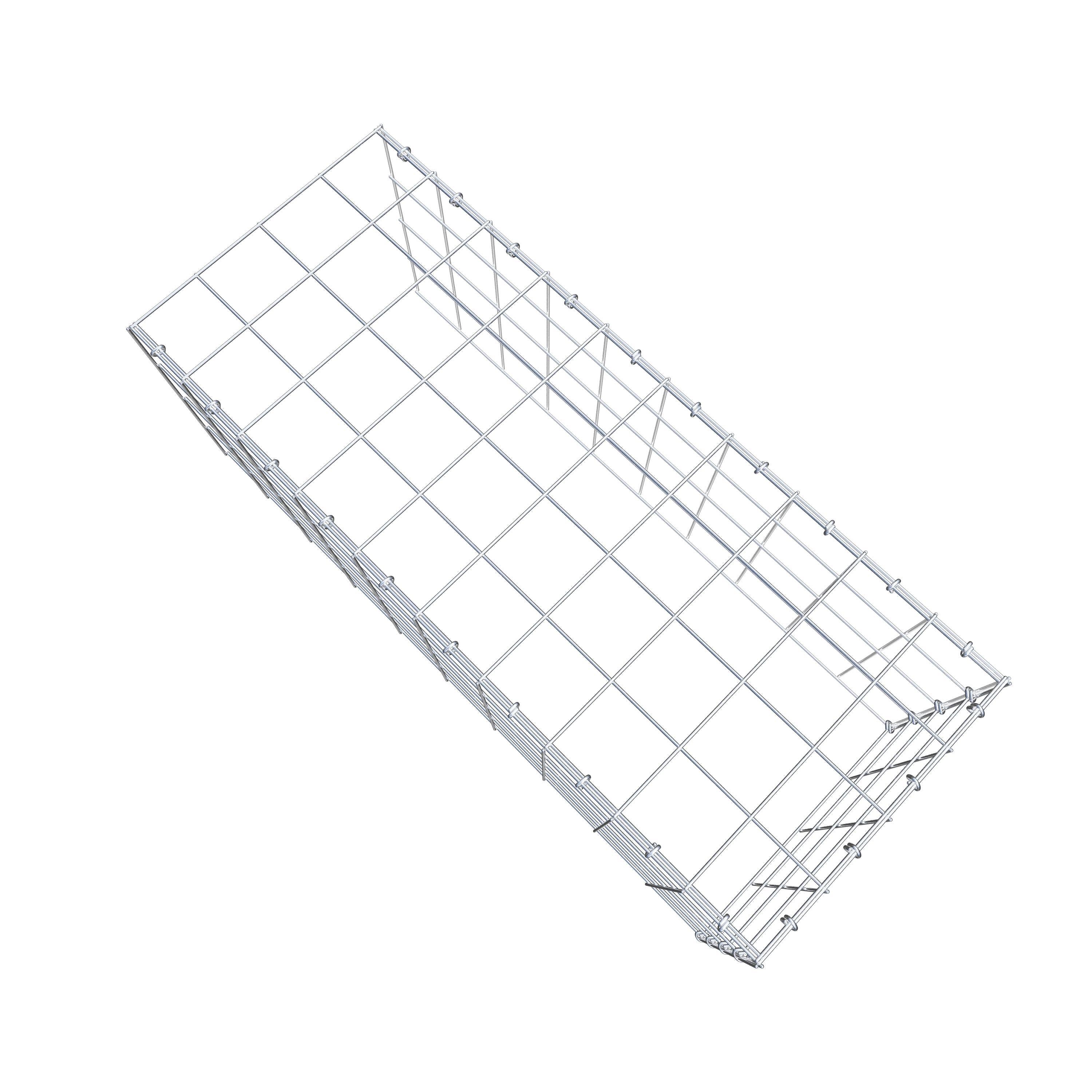 Anbaugabione Typ 4 100 cm x 40 cm x 40 cm (L x H x T), Maschenweite 10 cm x 10 cm, C-Ring