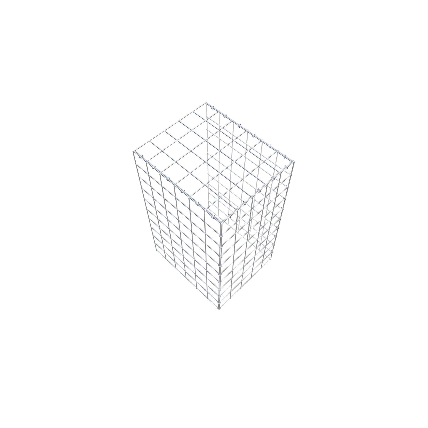 Gavión adicional tipo 4 100 cm x 60 cm x 50 cm (L x A x P), malla 10 cm x 10 cm, anillo en C