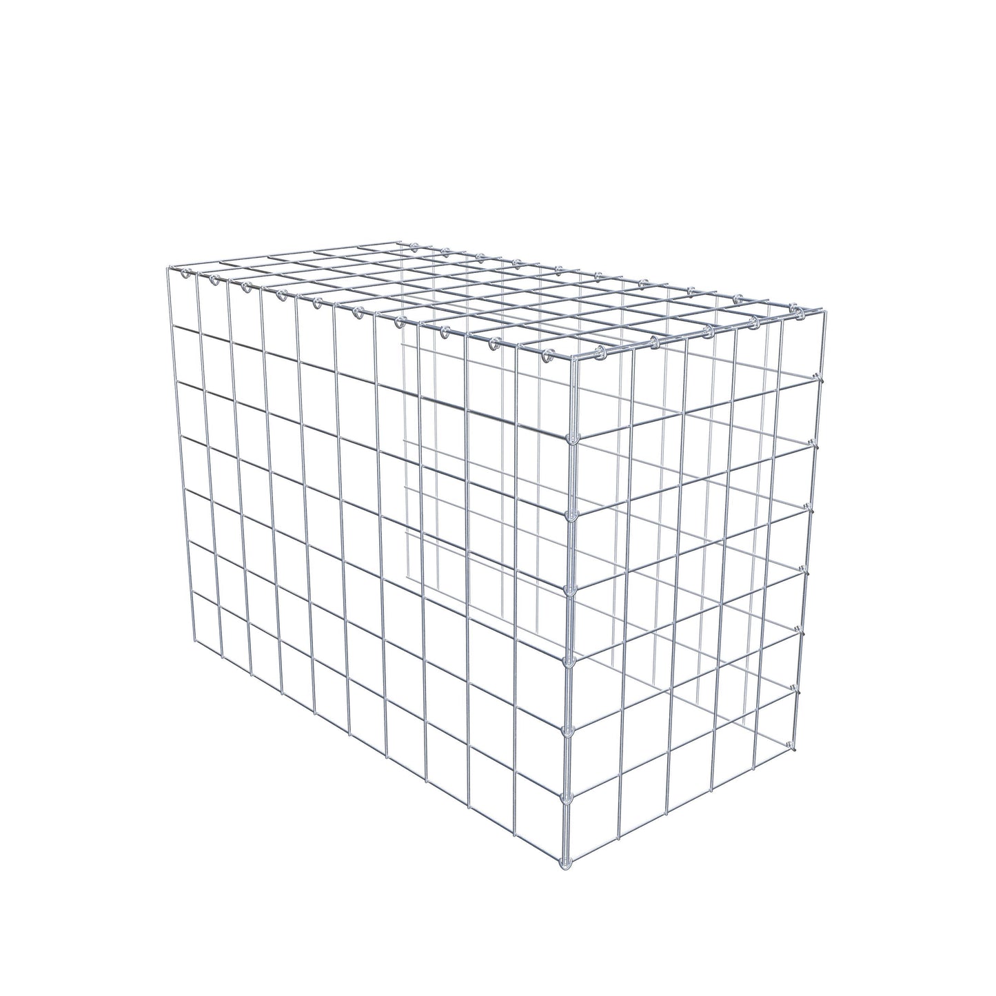 Anbaugabione Typ 4 100 cm x 70 cm x 50 cm (L x H x T), Maschenweite 10 cm x 10 cm, C-Ring