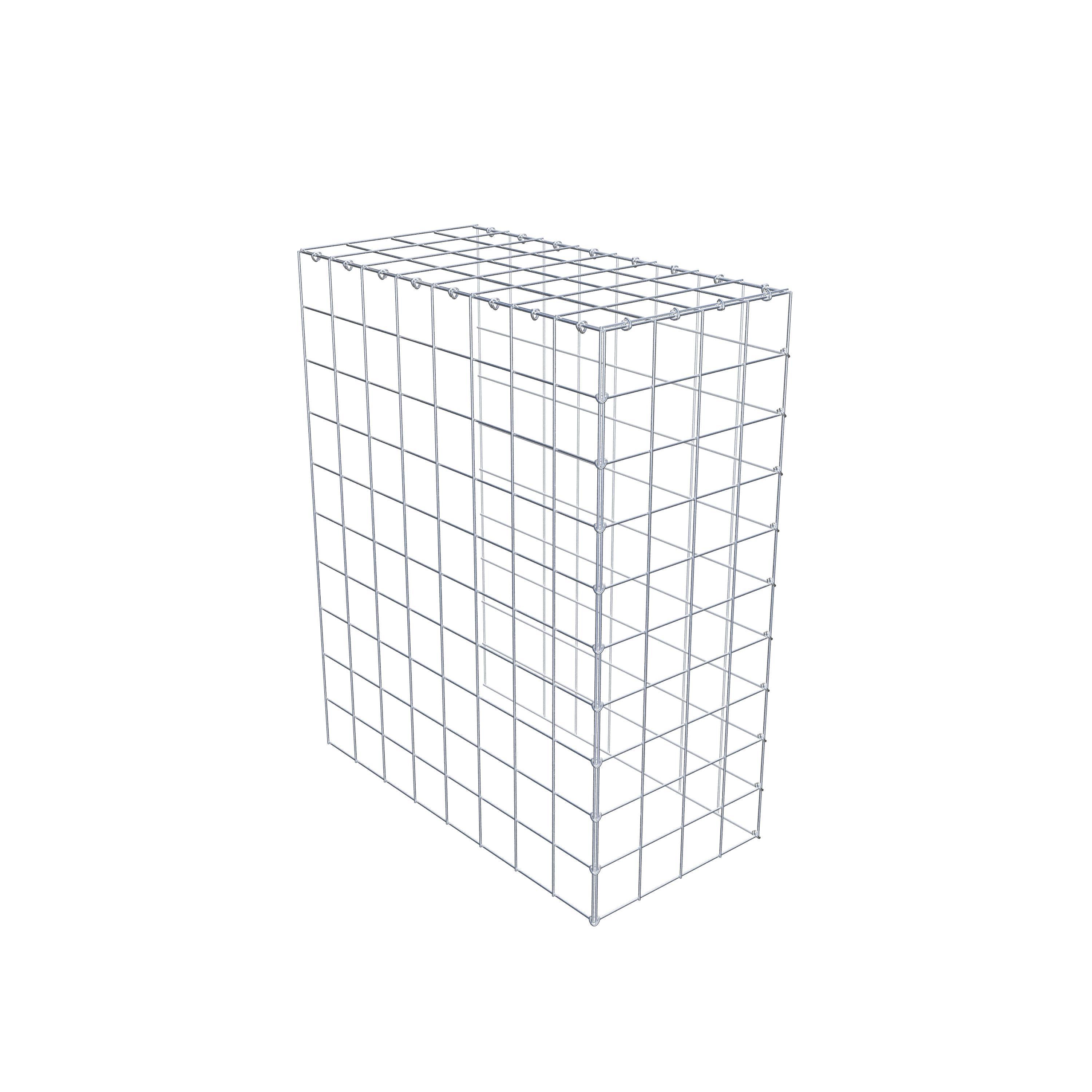 Mounted gabion type 4 100 cm x 80 cm x 40 cm (L x H x D), mesh size 10 cm x 10 cm, C-ring