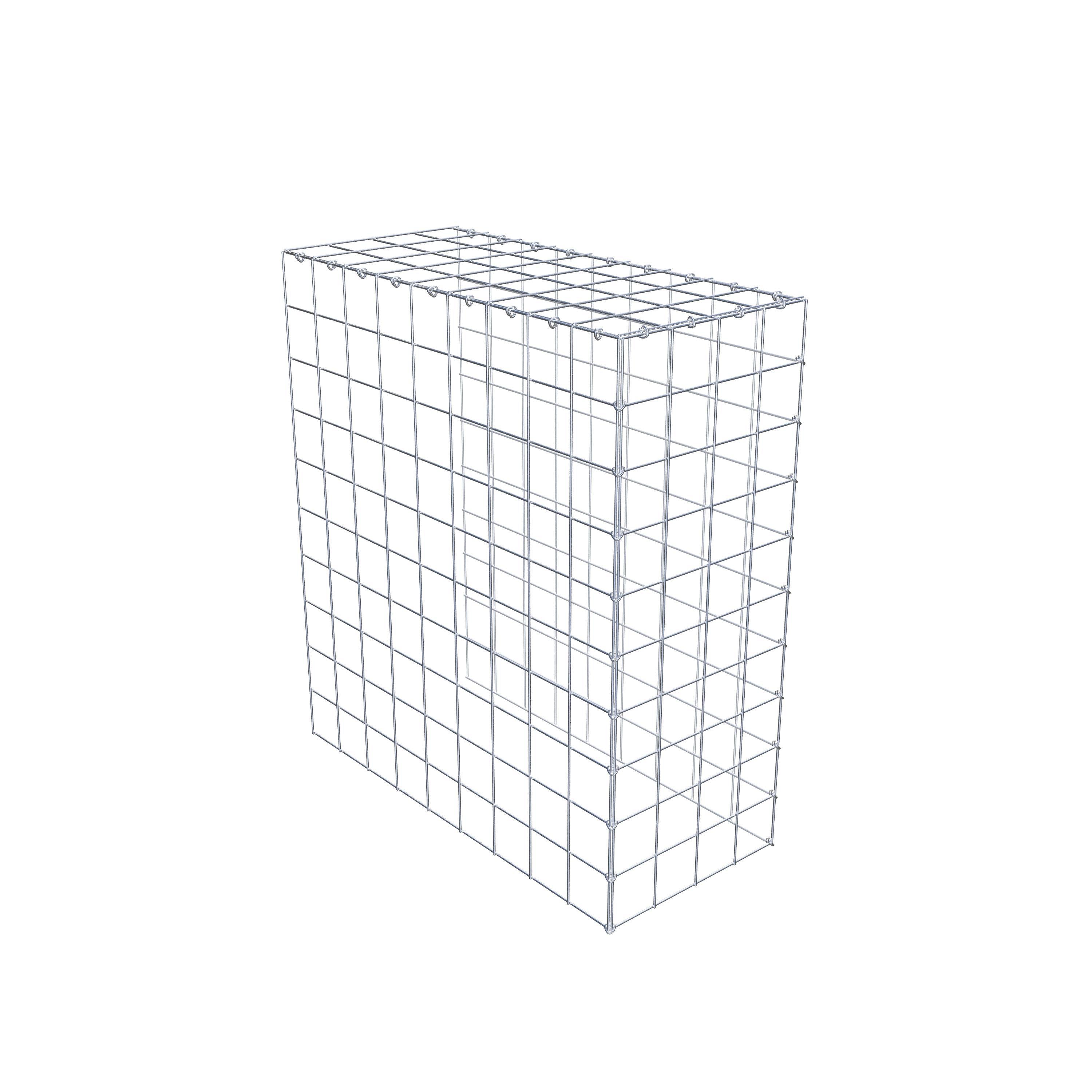 Mounted gabion type 4 100 cm x 90 cm x 40 cm (L x H x D), mesh size 10 cm x 10 cm, C-ring