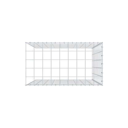 Fourche rapportée type 4 100 cm x 90 cm x 50 cm (L x H x P), mailles 10 cm x 10 cm, anneau C