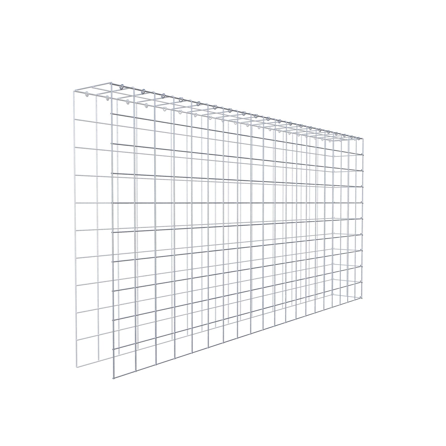 Extra gabion typ 4 200 cm x 100 cm x 20 cm (L x H x D), maskstorlek 10 cm x 10 cm, C-ring