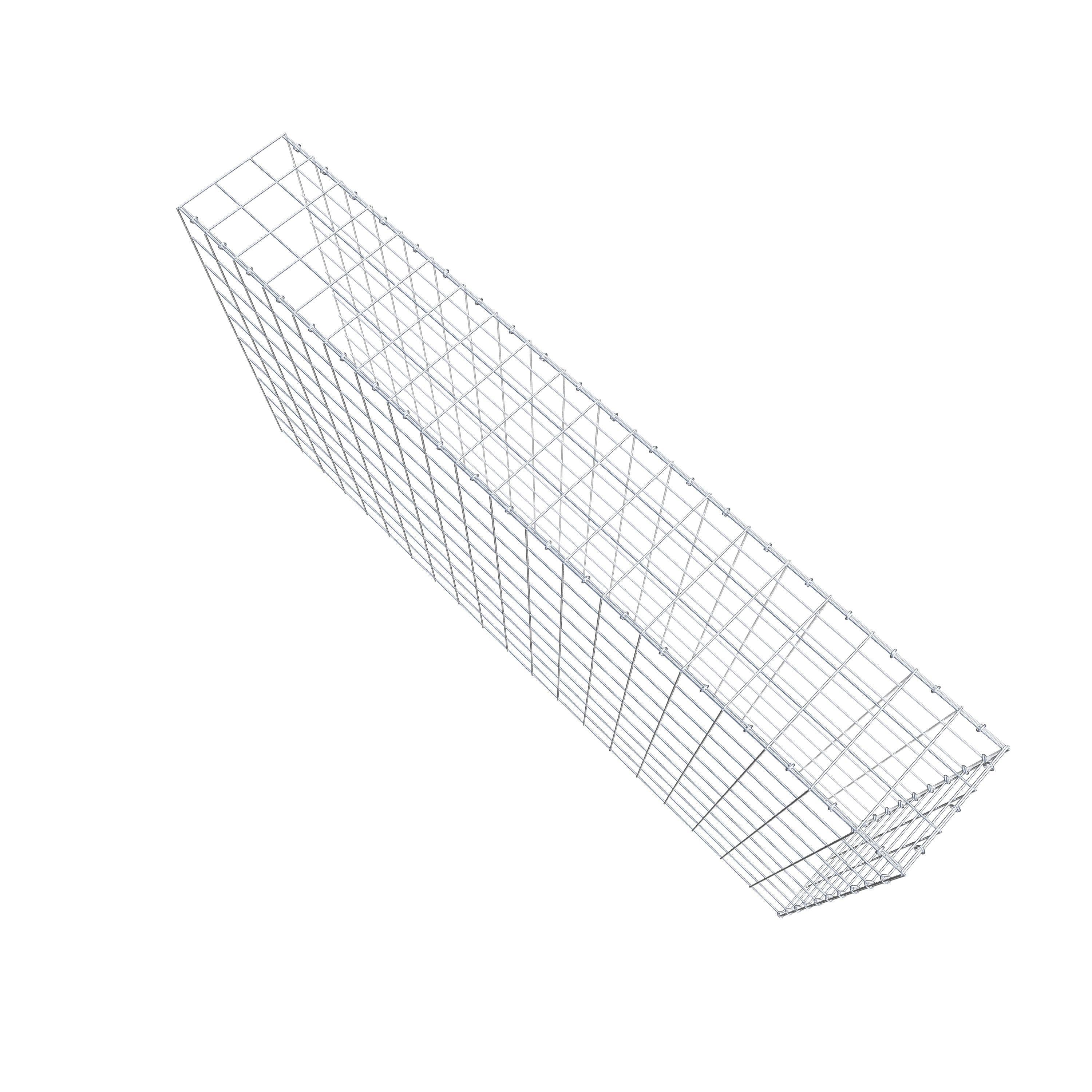 Mounted gabion type 4 200 cm x 100 cm x 30 cm (L x H x D), mesh size 10 cm x 10 cm, C-ring