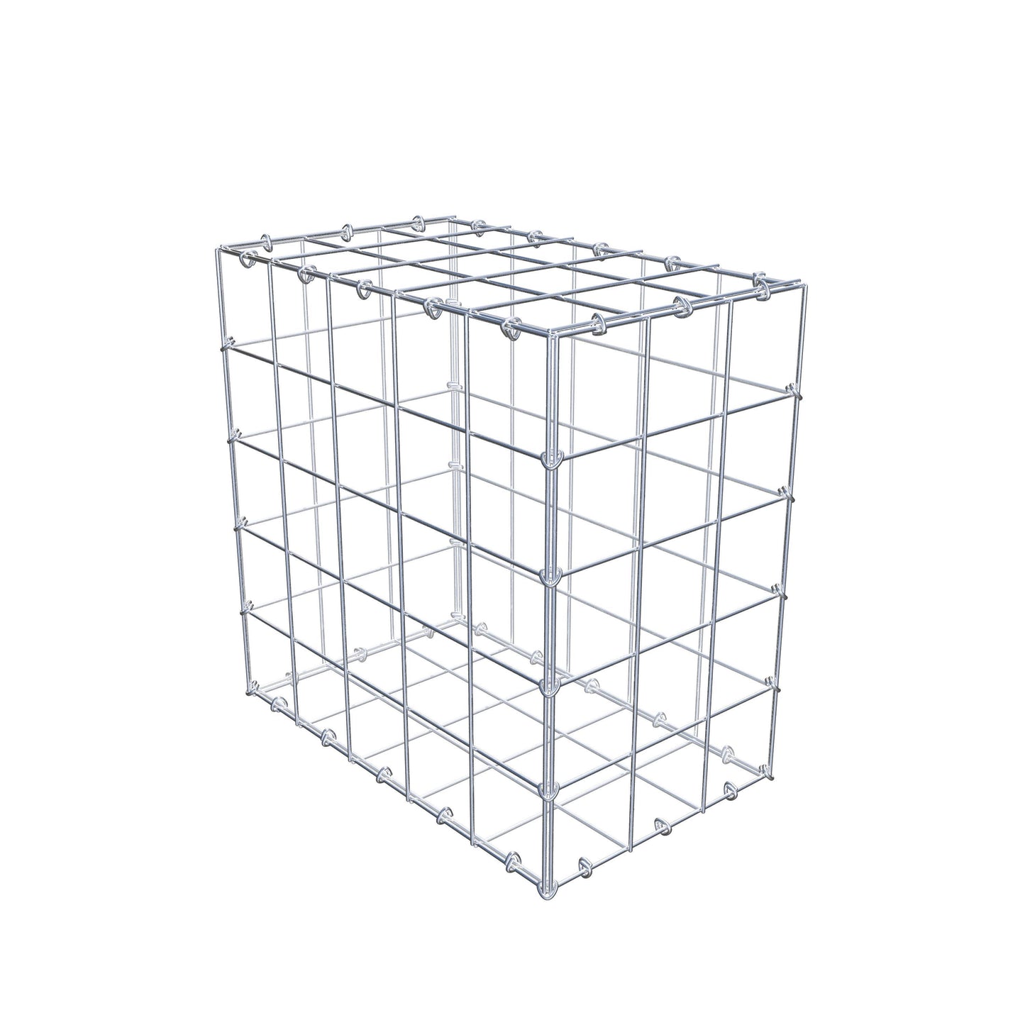 Gabion 50 cm x 50 cm x 30 cm (L x H x D), mesh size 10 cm x 10 cm, C-ring