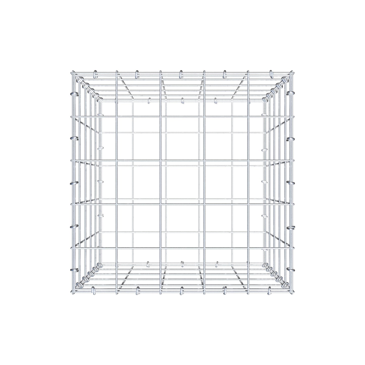 Gabion 50 cm x 50 cm x 50 cm (L x H x D), maskstorlek 10 cm x 10 cm, C-ring