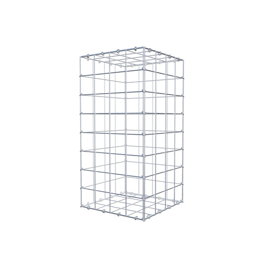 Gabion 80 cm x 40 cm x 40 cm (L x H x D), maskstorlek 10 cm x 10 cm, C-ring