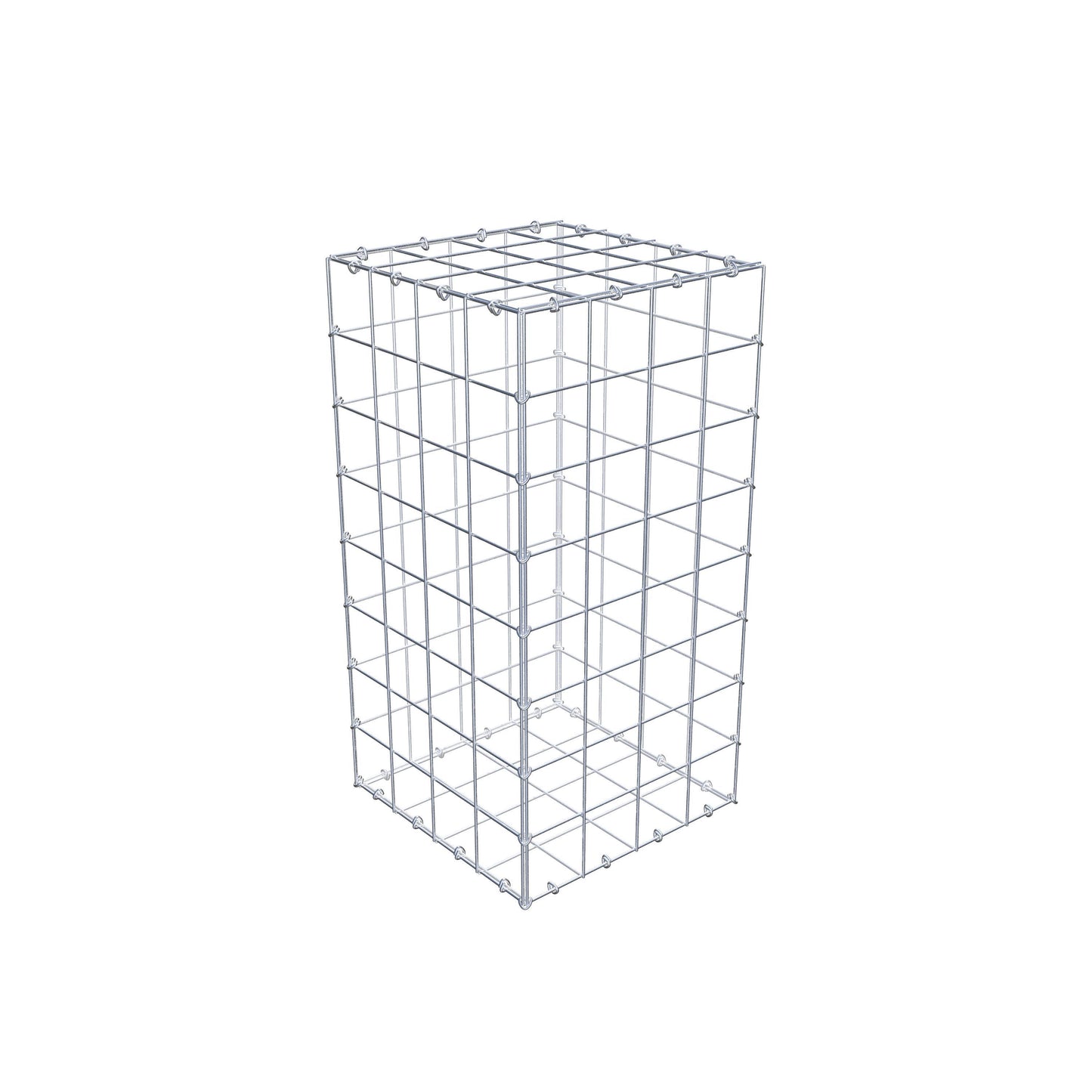 Gabion 80 cm x 40 cm x 40 cm (L x H x D), maskstorlek 10 cm x 10 cm, C-ring
