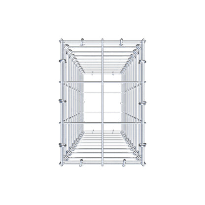 Gabione 100 cm x 20 cm x 30 cm (L x H x T), Maschenweite 10 cm x 10 cm, C-Ring
