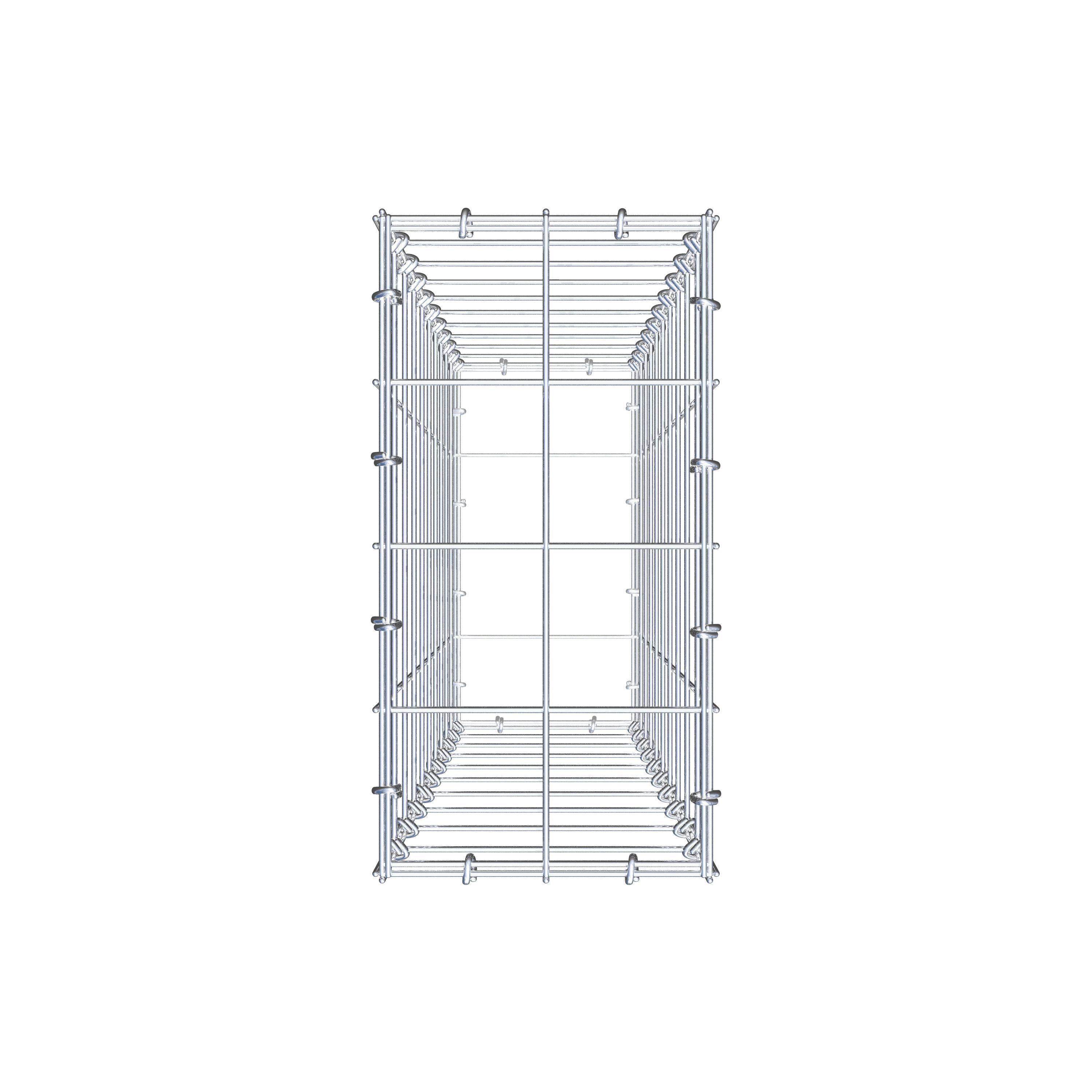 Gabion 100 cm x 20 cm x 40 cm (L x H x D), maskestørrelse 10 cm x 10 cm, C-ring